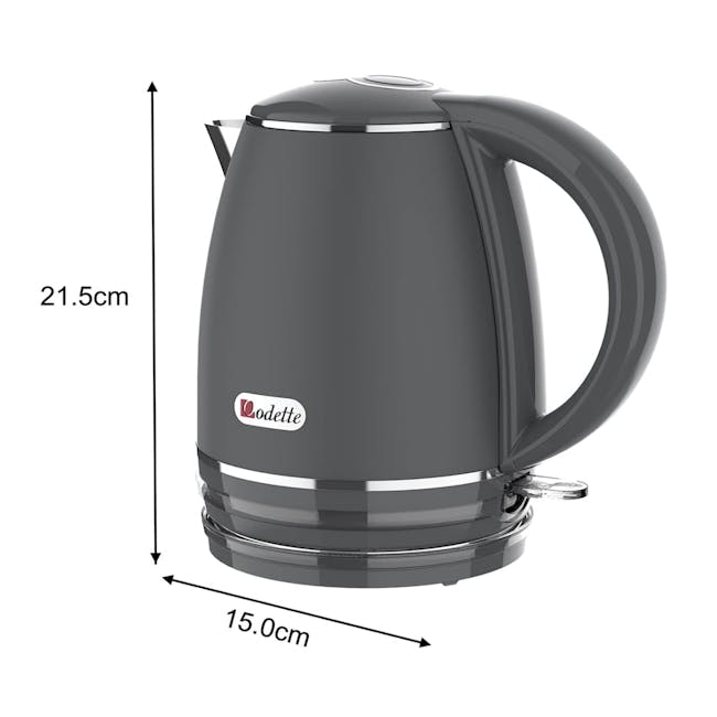Odette Riviera 1L Insulated Double Wall Cool Touch Electric Kettle - Light Green - 4
