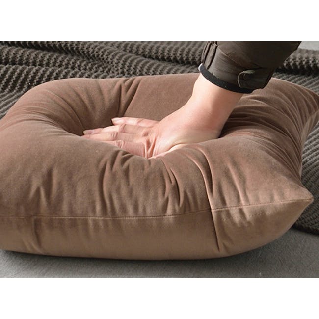 Tammy Large Velvet Cushion Cover - Ivory - 4