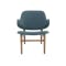 Vezel Lounge Chair - Walnut, Nile Green (Fabric) - 2
