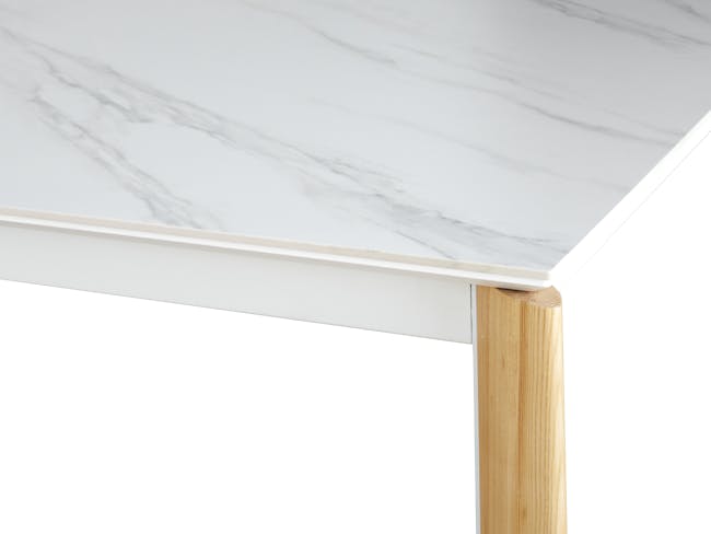 Nelson Dining Table 1.8m - White Marble (Sintered Stone) - 4