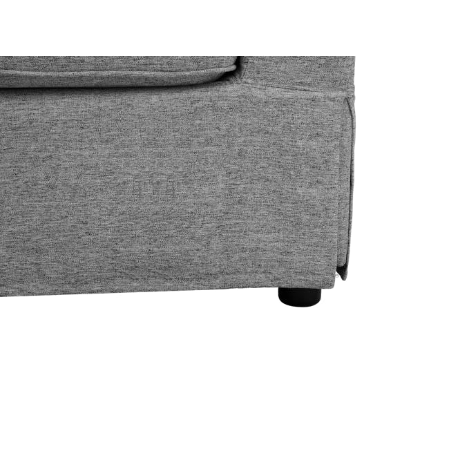 (Sofa Cover Set Only) Berlin 3 Seater Sofa - Siberian Grey - 5