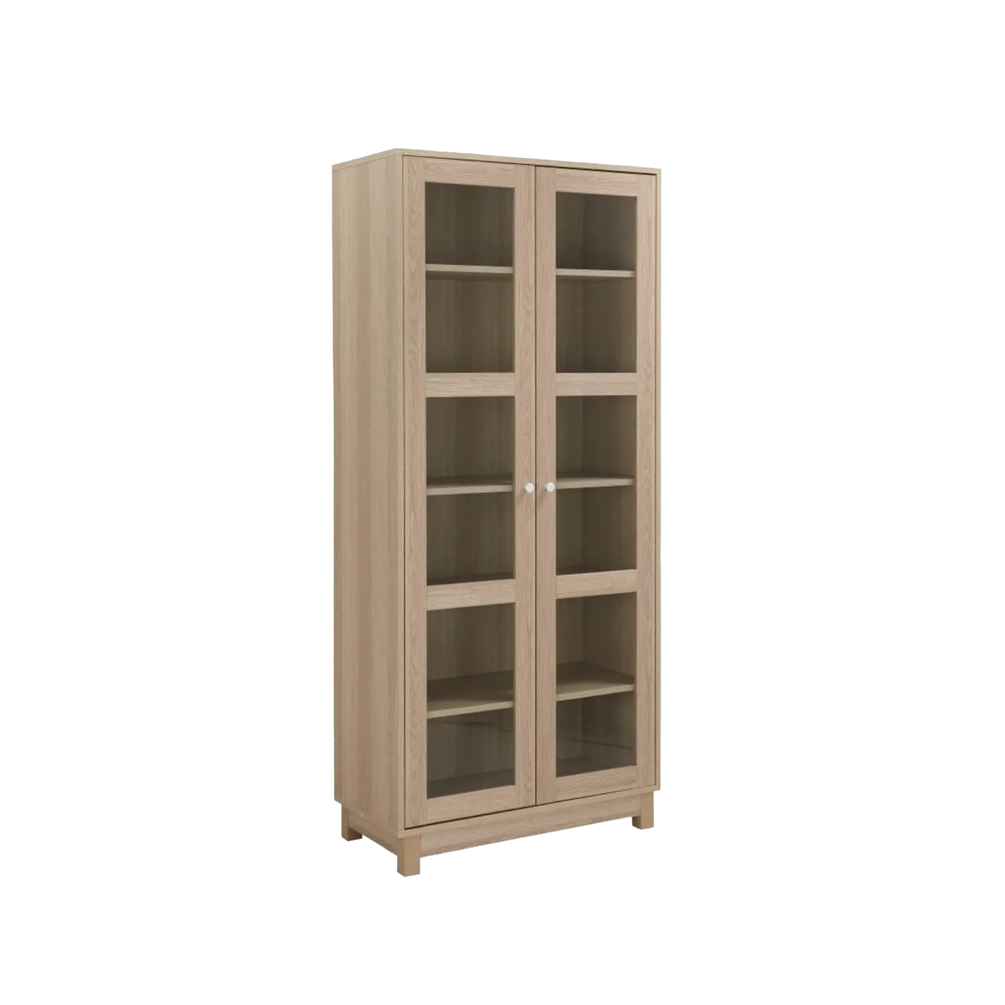 Niko Glass Cabinet - Ash Oak - 7