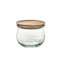 Weck Jar Tulip with Acacia Wood Lid and Rubber Seal (6 Sizes) - 0