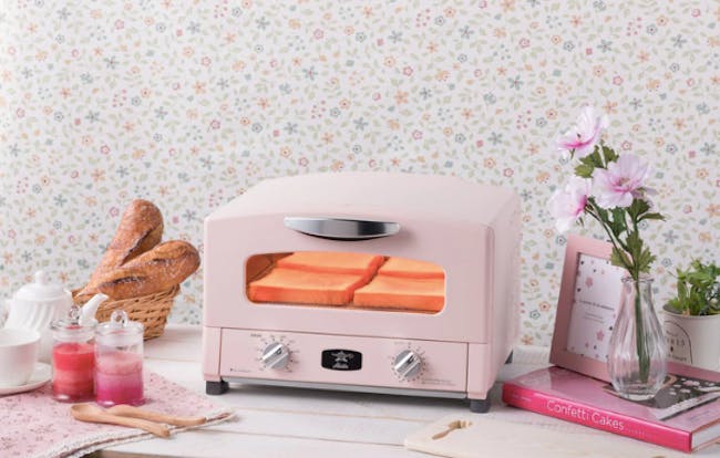 Aladdin Graphite Grill & Toaster Oven - Pink - 2