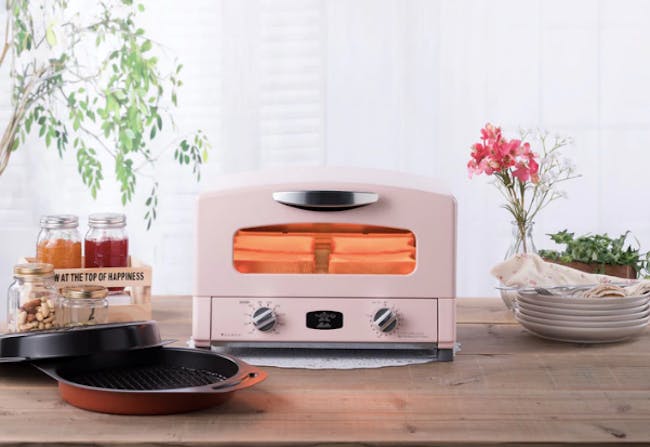 Aladdin Graphite Grill & Toaster Oven - Pink - 1