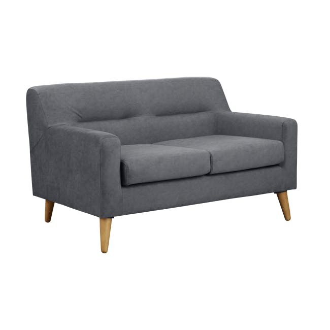 Damien 3 Seater Sofa with Damien 2 Seater Sofa - Dark Grey (Scratch Resistant Fabric) - 9