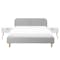 Nolan King Bed in Silver Fox with 2 Dallas Bedside Tables