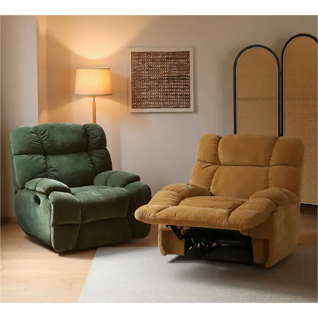Polo Manual Recliner Lounge Chair - Moss Green - 9