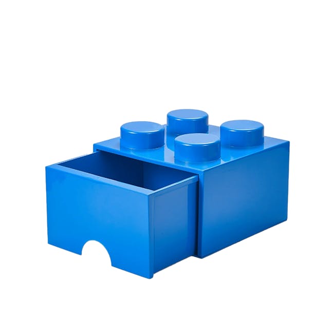 Skyler Building Block Stackable Storage Box - Blue - 1