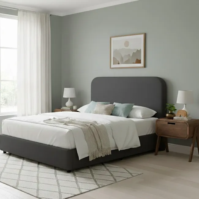 Paige Queen Bed - Dark Grey - 3