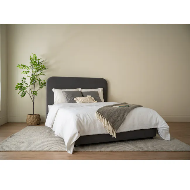 Paige Queen Bed - Dark Grey - 2