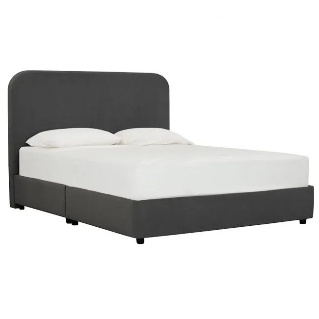 Paige Queen Bed - Dark Grey - 4