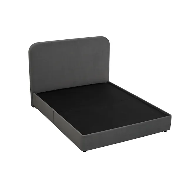 Paige Queen Bed - Dark Grey - 5