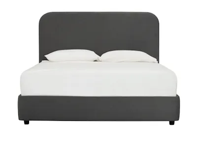 Paige Queen Bed - Dark Grey