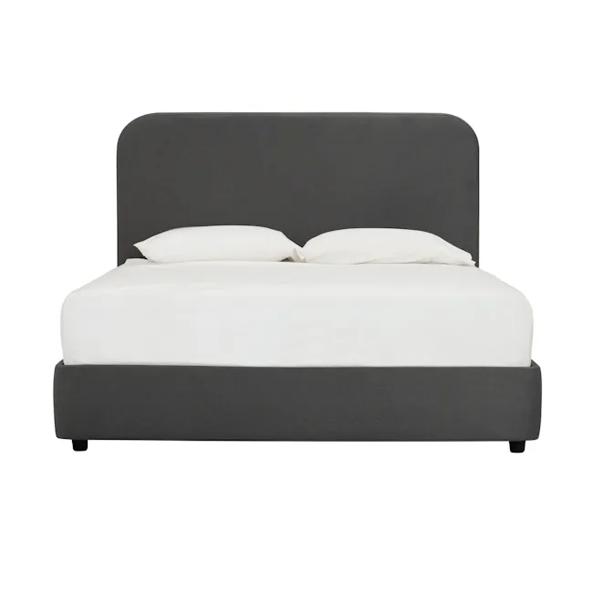 Paige Queen Bed - Dark Grey - 1