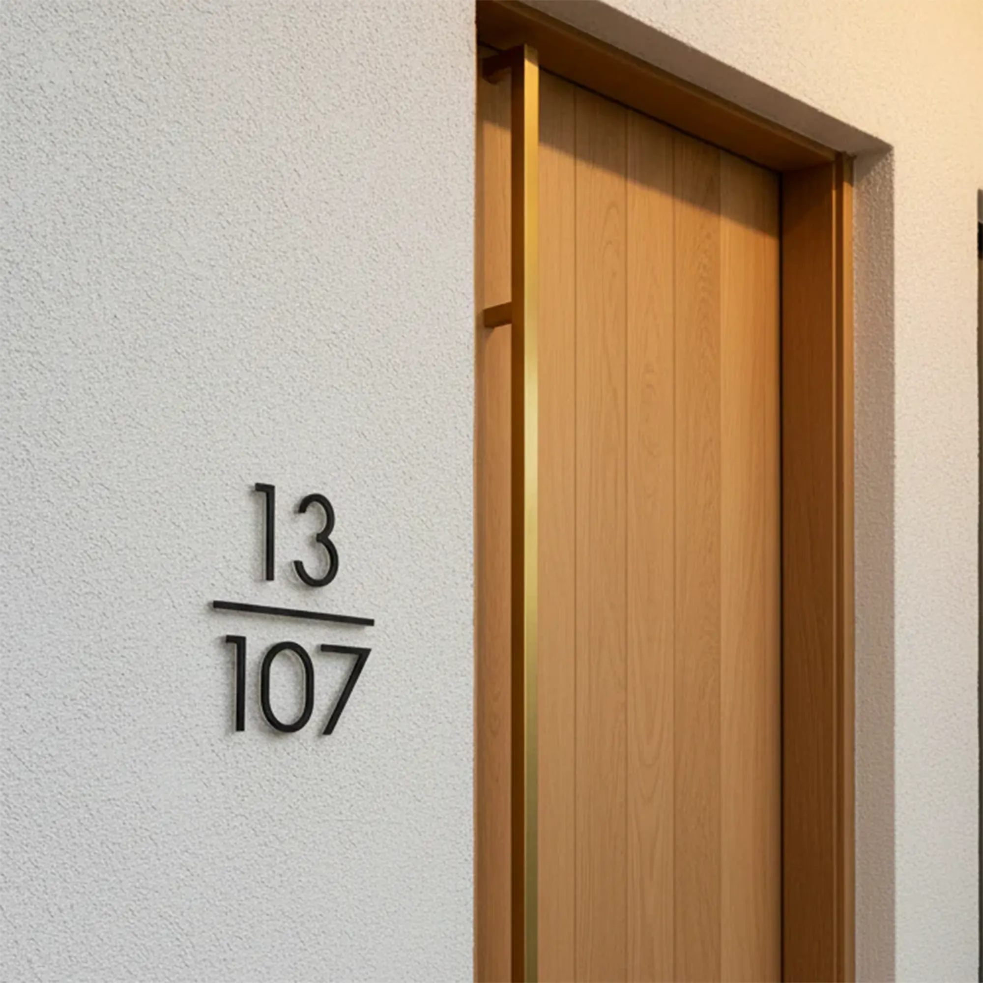 Urban Li'l Unit Number Signage - 15cm (3 Colours)