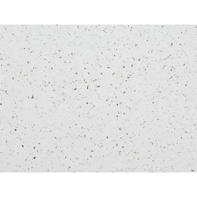 Ryland Terrazzo Bench 1.4m - 6 - White speckled background, abstract pattern, scattered small shapes, multicolored stones