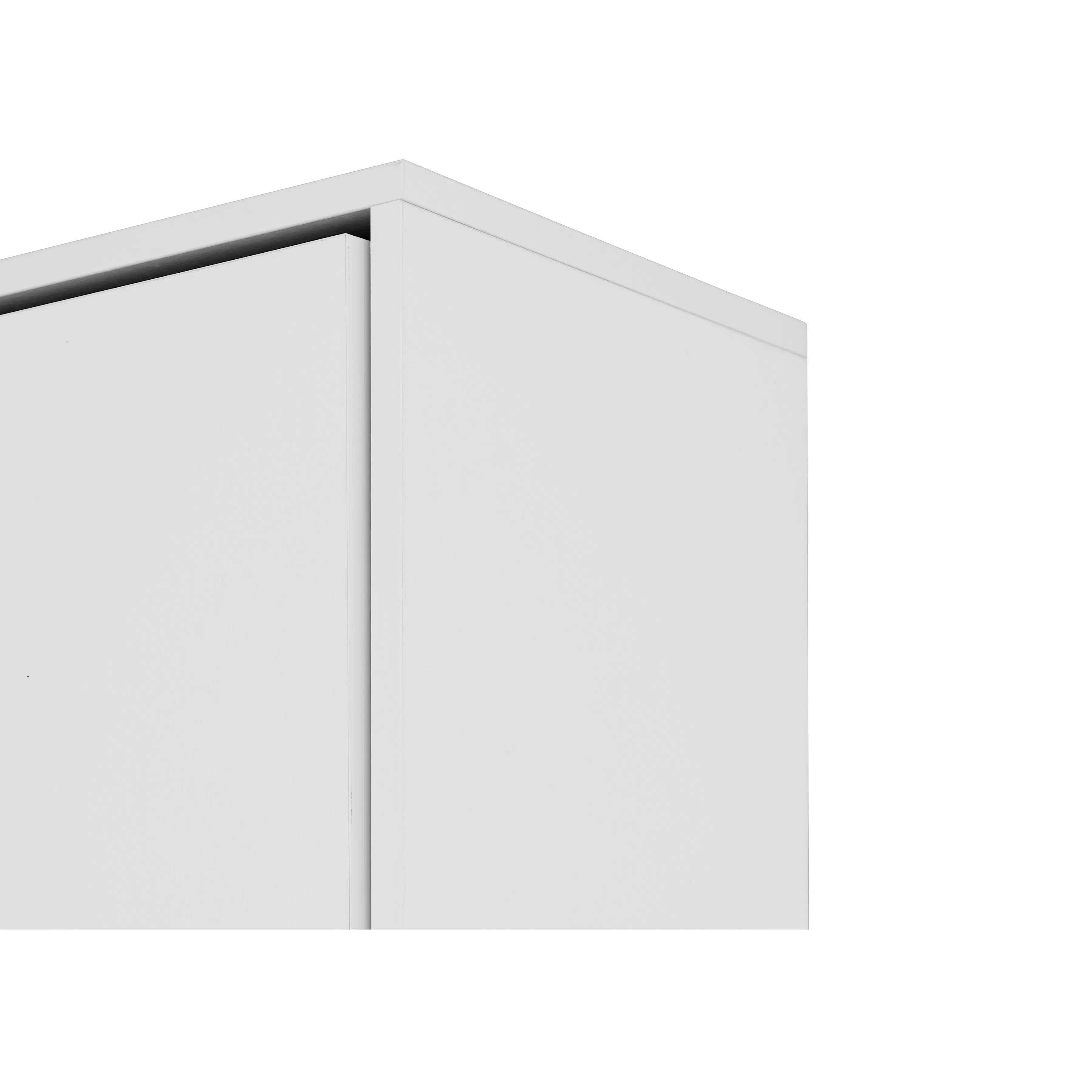Llyod Super Single Vertical Wall Bed - White - 16 - Sleek, minimalist design, White, unadorned exterior, Clean-lined