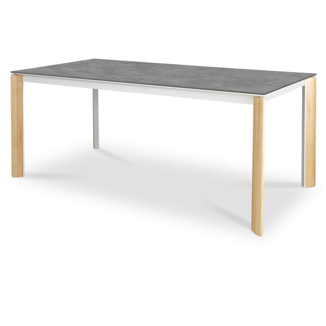 Nelson Dining Table 2m - Concrete Grey (Sintered Stone) - 0