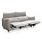 Cole 3 Seater Recliner Sofa - Warm Grey (Genuine Cowhide + Faux Leather) - 0