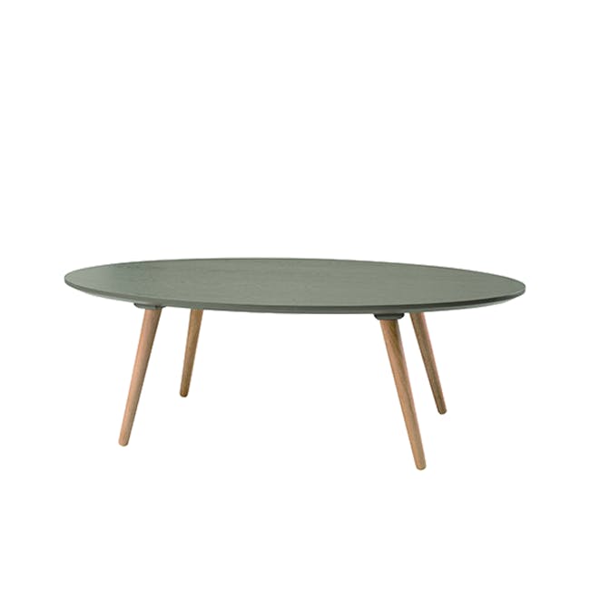 Carsyn Oval Coffee Table - Pickle Green - 0