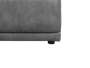 Milan 3 Seater Extended Sofa - Lead Grey (Faux Leather) - 11
