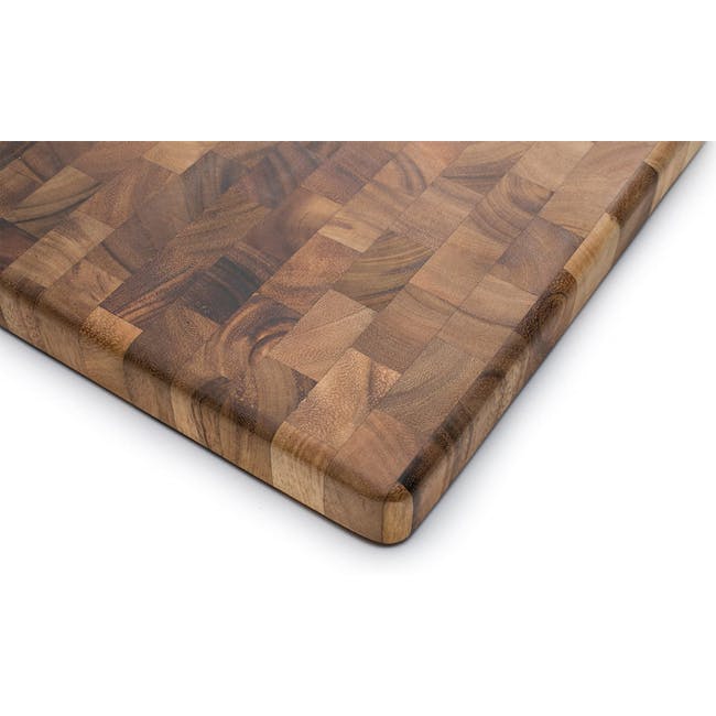 Ironwood Square End Grain Chef's Acacia Cutting Serving Board - 3