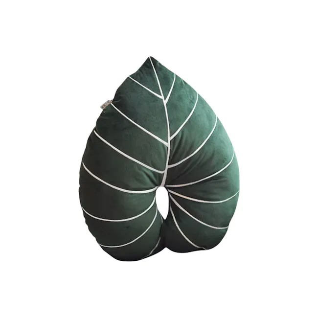 Philodendron Leaf Plush Cushion - 1