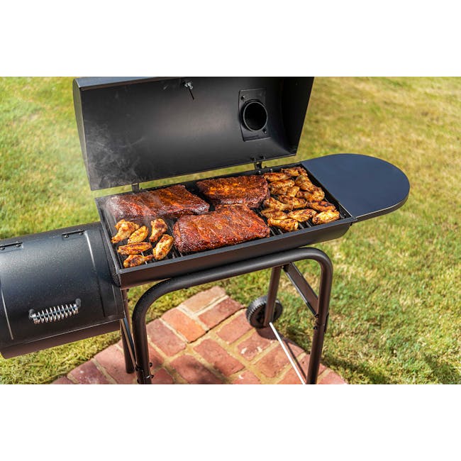 Char-Broil American Gourmet 430 Offset Smoker BBQ Charcoal Grill - 3