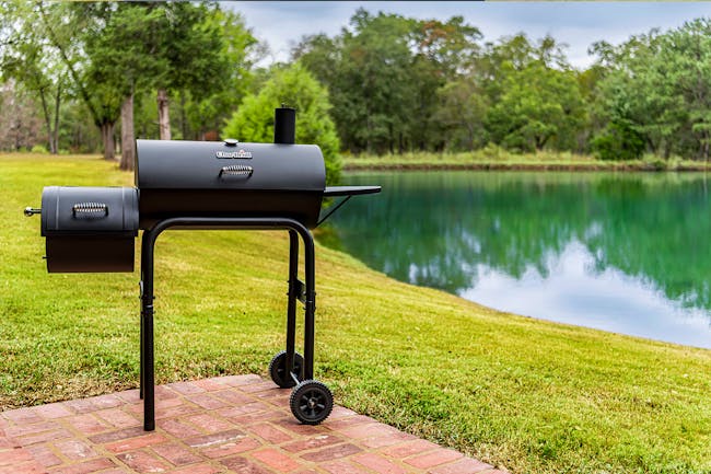 Char-Broil American Gourmet 430 Offset Smoker BBQ Charcoal Grill - 1