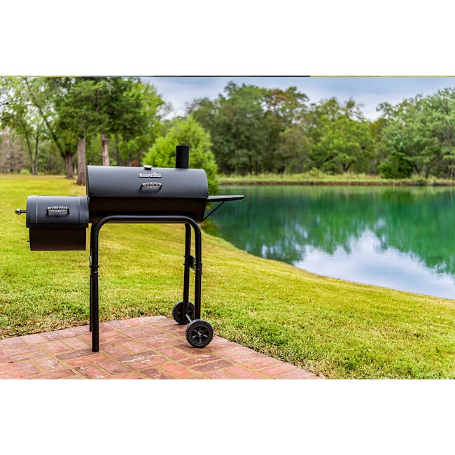 Char-Broil American Gourmet 430 Offset Smoker BBQ Charcoal Grill - 1