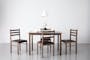 Wald Dining Table 1.1m with 4 Wald Chairs - Cocoa - 1