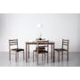 Wald Dining Table 1.1m with 4 Wald Chairs - Cocoa - 1