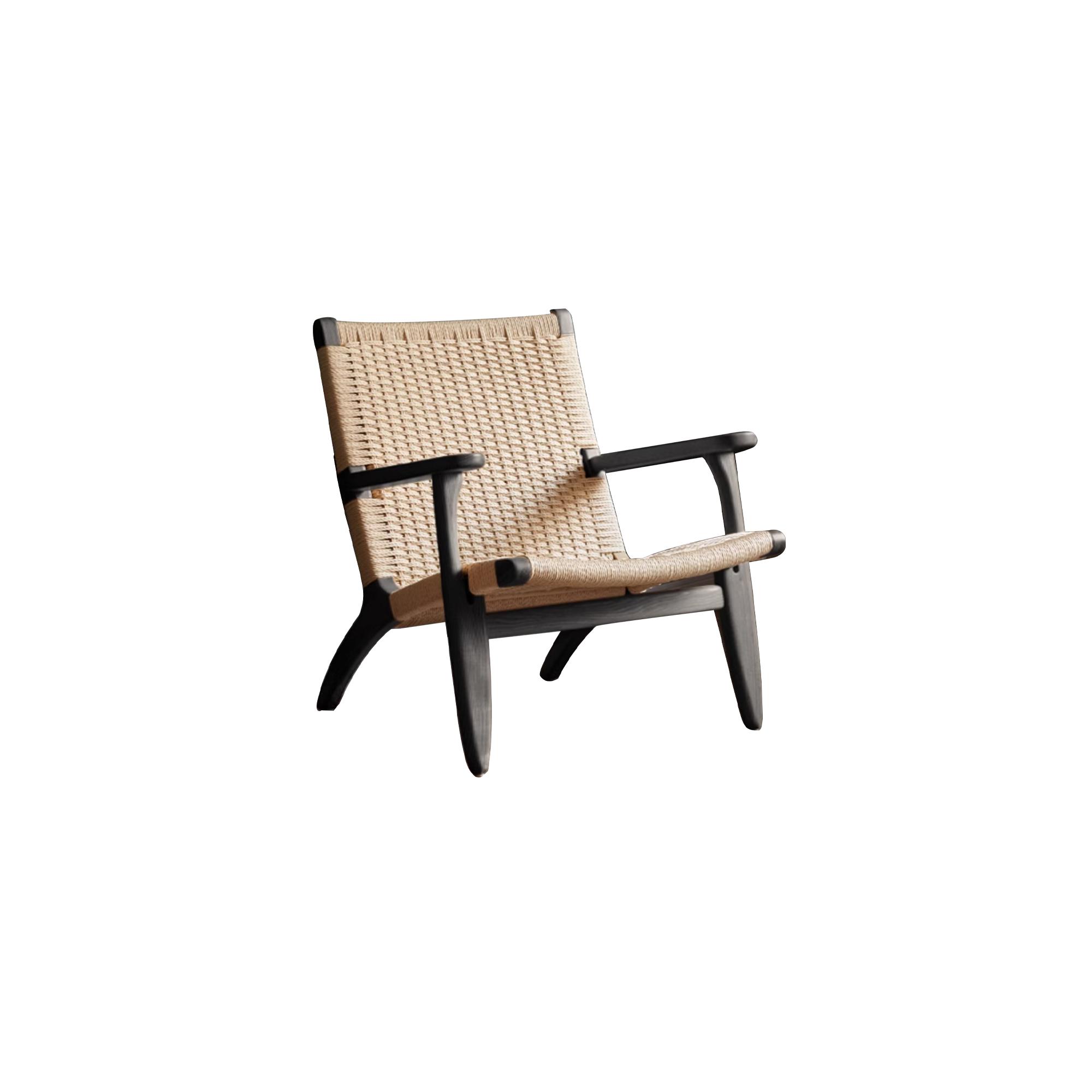 Gretta Rattan Lounge Chair - Black Ash