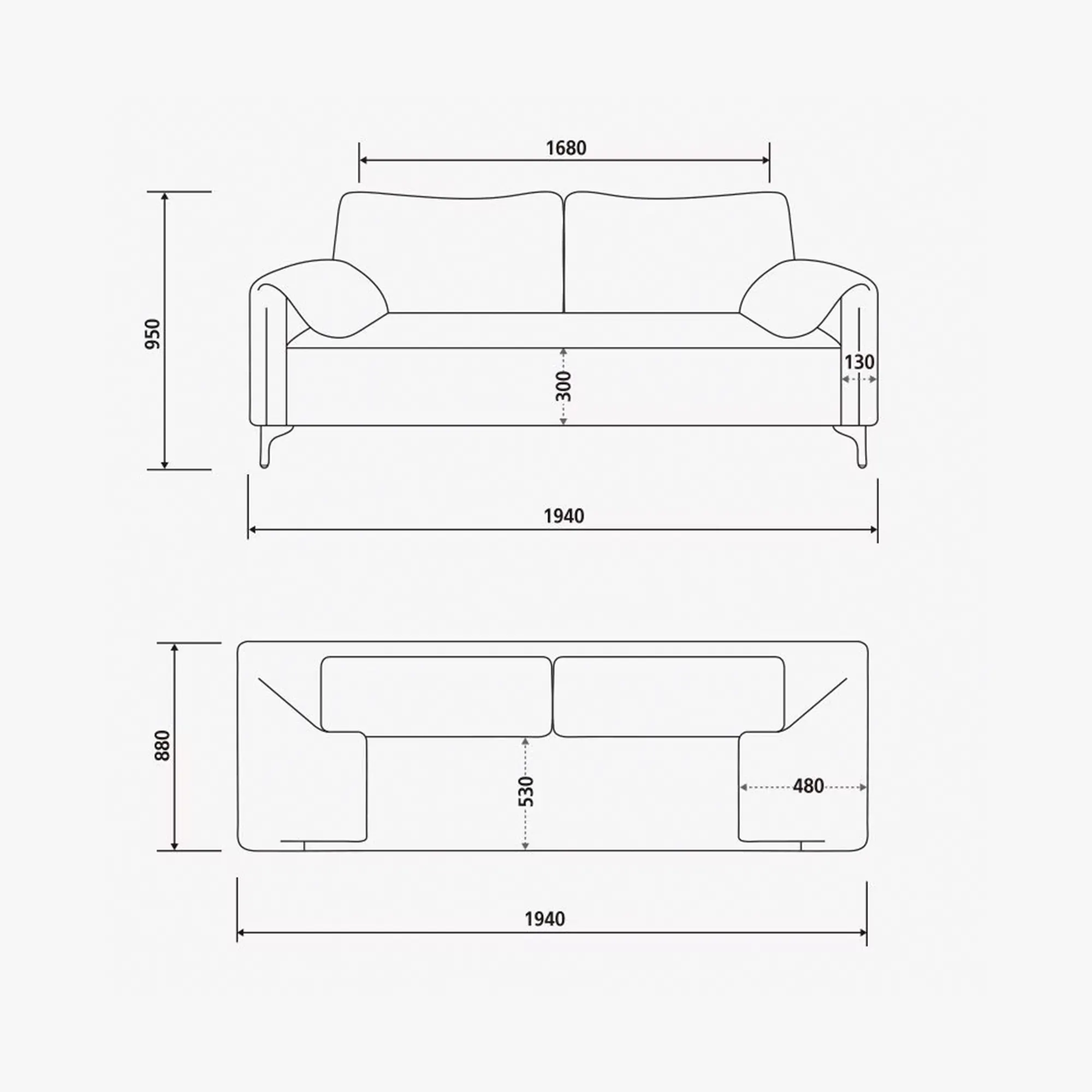 (As-is) Taro 3 Seater Sofa - Ivory - 15