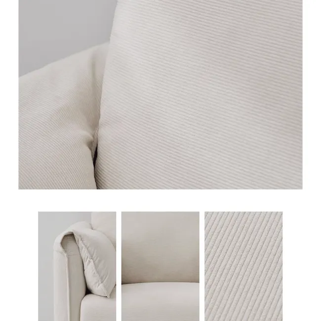 (As-is) Taro 3 Seater Sofa - Ivory - 8