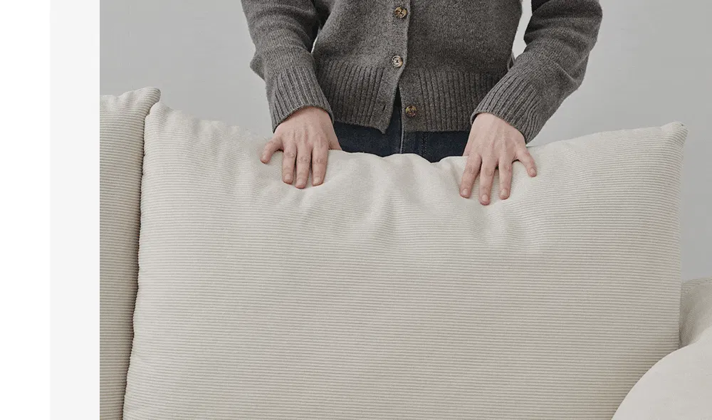 (As-is) Taro 3 Seater Sofa - Ivory - 11