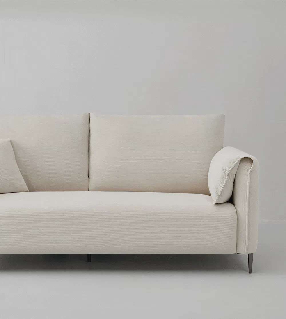 (As-is) Taro 3 Seater Sofa - Ivory - 12