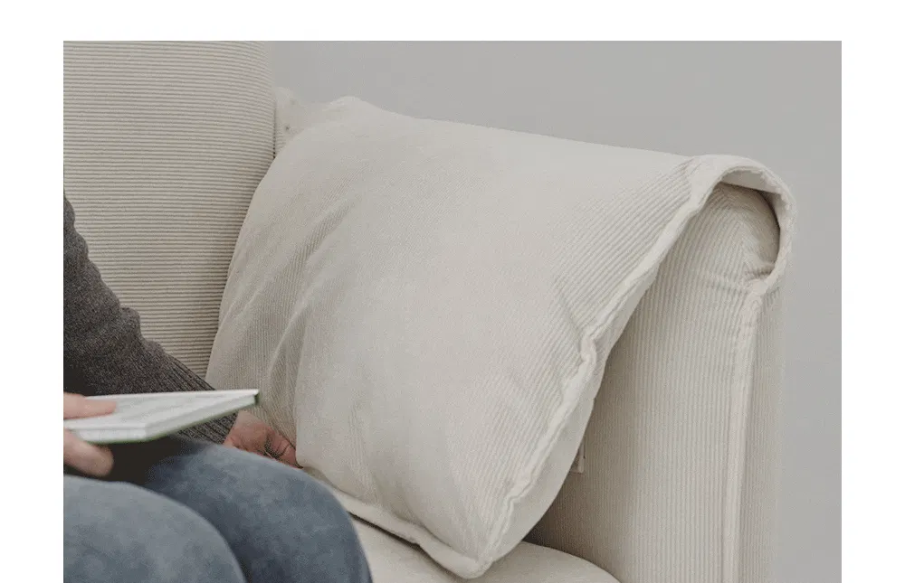 (As-is) Taro 3 Seater Sofa - Ivory - 13