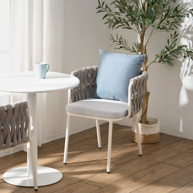Kia Outdoor Armchair - White - 3