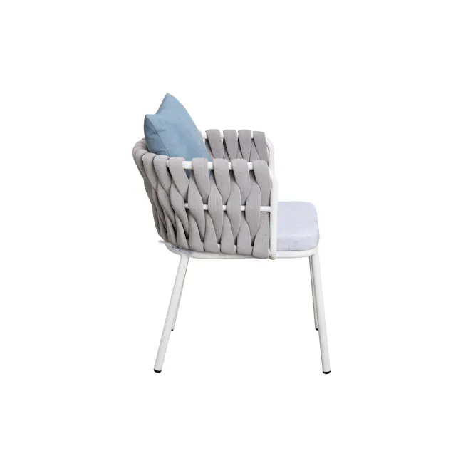 Kia Outdoor Armchair - White - 8