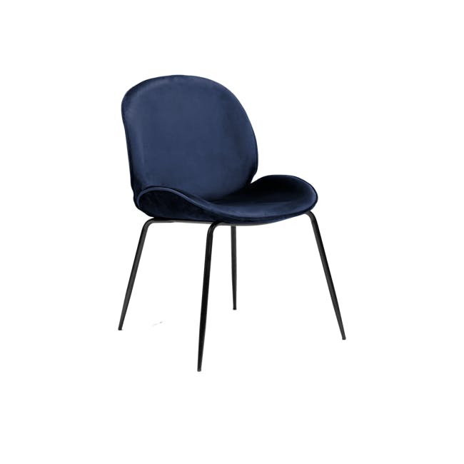 Lennon Dining Chair - Royal Blue (Velvet) - 0