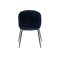 Marmor Marble Round Dining Table 1.1m in White with 4 Lennon Dining Chairs in Royal Blue and Pine Green - 16