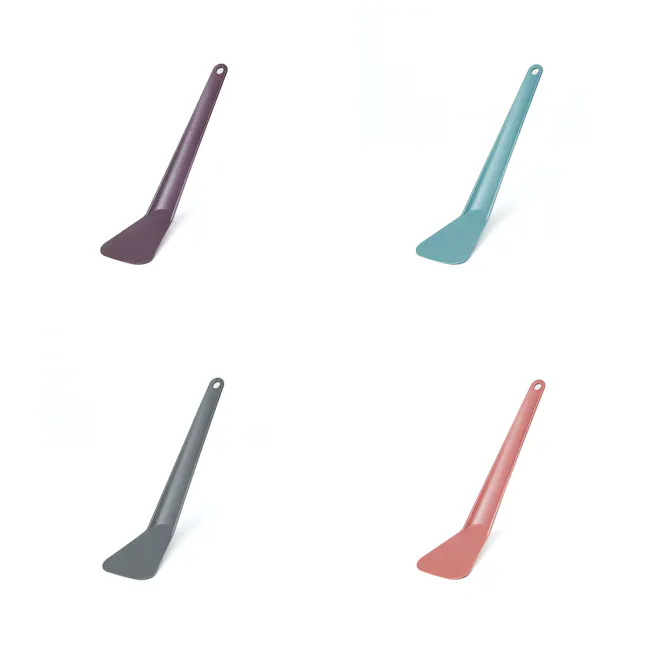 OMMO Tools Turner - Brick Red - 5 - purple spatula, teal spatula, gray spatula, pink spatula, modern kitchen utensil, sleek