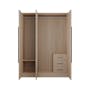 Lucca 3 Door Wardrobe 8 - Herringbone Oak - 0