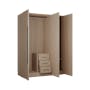 Lucca 3 Door Wardrobe 8 - Herringbone Oak - 7