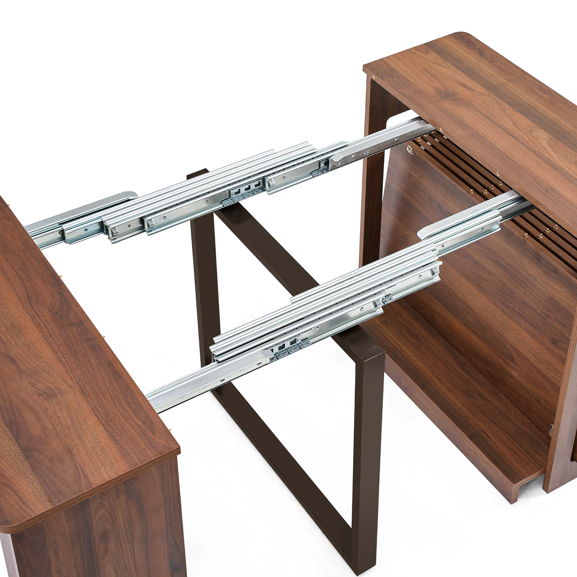 Flexi-Table Extendable Dining Bench 0.5m-1.8m - Walnut - 11