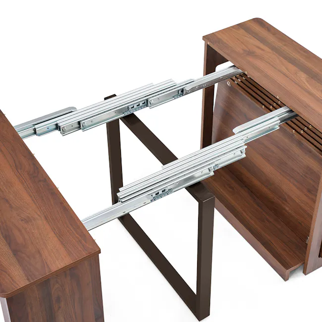 Flexi-Table Extendable Dining Bench 0.5m-1.8m - Walnut - 11