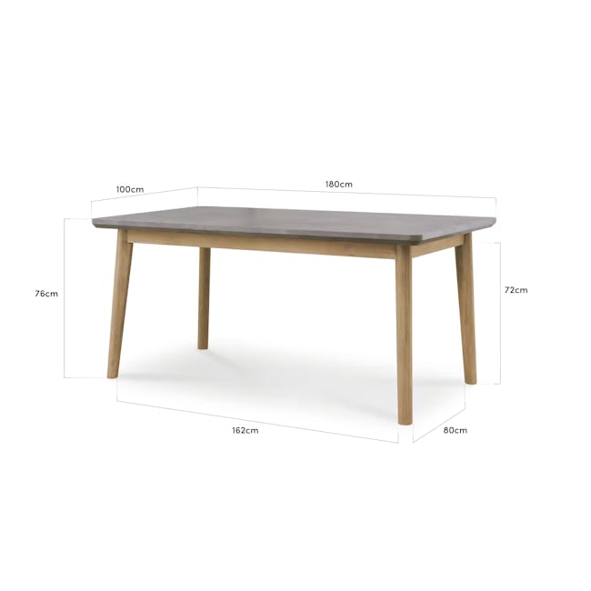 (As-is) Hendrix Dining Table 1.8m - 12 - 19