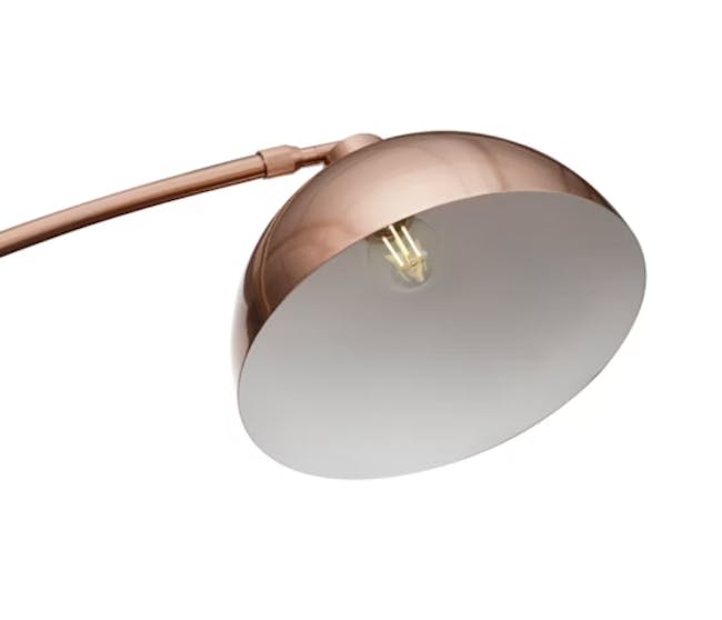 (As-is)  Olivia Arched Floor Lamp - Copper - 4